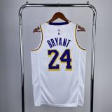 Los Angeles Lakers Kobe #24 BRYANT White Gold Association Edition Swingman NBA Jerseys 2023