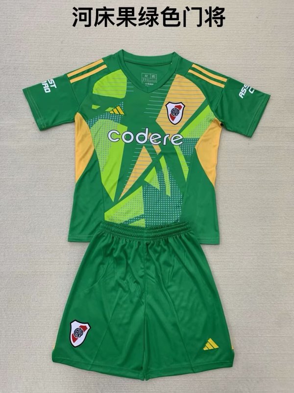 River Plate goalkeeper kids  1:1 Quality Soccer Jersey   24-25