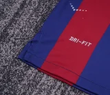 Retro Barcelona Long Home kids  1:1 Quality Soccer Jersey  2014-2015