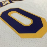 Los Angeles Lakers 75 Year  White #0 KUZMA 1:1 Quality NBA Season Jerseys 2022