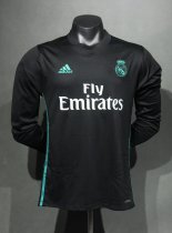 Retro Real Madrid away long  player 1:1 Quality Soccer Jersey   2017-2018