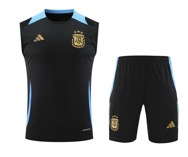 Argentina Training clothing Vest set  1:1 Quality Soccer Jersey    24-25