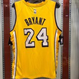Los Angeles Lakers Kobe  #24 BRYANT  with star  1:1 Quality NBA Season Jerseys