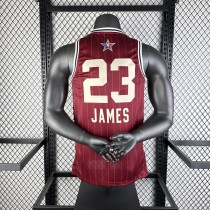 Los Angeles Lakers Kobe #23 JAMES   Red  All-Star 1:1 Quality NBA Jerseys