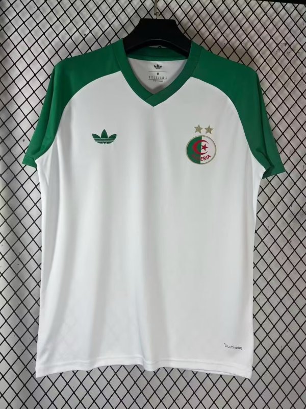 Algeria Special pre-match Edition Fans White 1:1 Quality Soccer Jersey  26-27(2026)