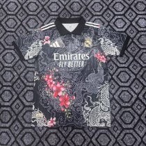 Real Madrid  POLO  Special Edition Fans Rose Black  1:1 Quality Soccer Jersey  26-27