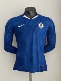 Chelsea home long  player  1:1 Quality Soccer Jersey  25-26