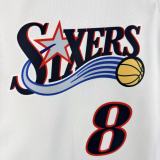 Philadelphia 76ers Retro White #8 GEORGE 1:1 Quality NBA  Season Jerseys 2026
