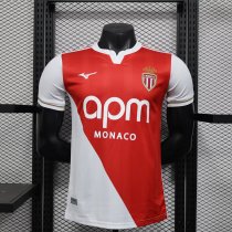 Monaco Home Player  1:1 Quality Soccer Jersey   24-25