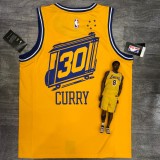 Golden State Warriors Yellow Tram City Edition #30 CURRY 1:1 Quality NBA Season Jerseys 2021