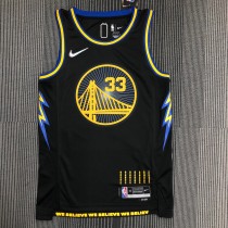 Golden State Warriors Black City Edition #33  WISEMAN 1:1 Quality NBA Season Jerseys  2022
