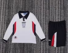 Retro England Long  home Kids 1:1 Quality Soccer Jersey  1998