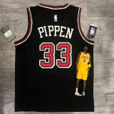 Chicago Bulls Black #33 PIPPEN 1:1 Quality NBA  Season Jerseys