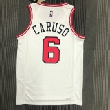 Chicago Bulls White #6 CARUSO 1:1 Quality NBA  Season Jerseys  75 Year