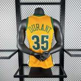 Retro Oklahoma City Thunder SW  Orange #35 DURANT NBA Jerseys 2007-2008