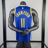 Golden State Warriors  V-neck blue #11 THOMPSON 1:1 Quality NBA Season Jerseys 2023