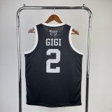 Los Angeles Lakers Commemorative Edition  Black #2 GIGI 1:1 Quality NBA Season Jerseys
