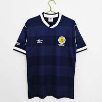 Retro  Scotland  Away 1:1 Quality Soccer Jersey  1987-1988