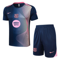 Barcelona Training clothing set Blue 1:1 Quality Soccer Jersey   25-26