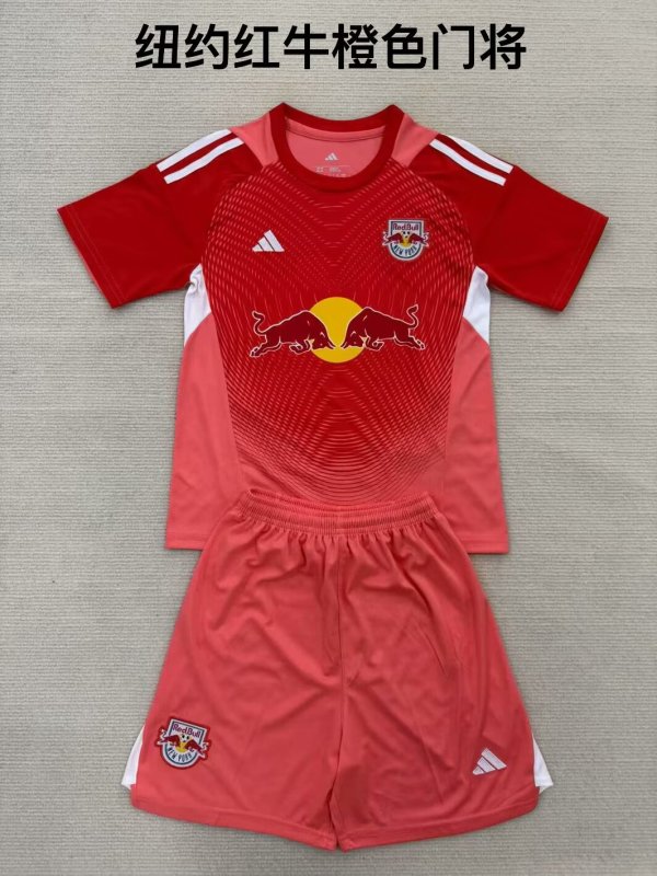 New York Red Bulls   goalkeeper fans kits  1:1 Quality Soccer Jersey   25-26 (kids and man )