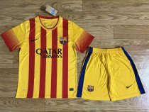 Retro Barcelona  kits suit   Away Yellow 1:1  2013-2014
