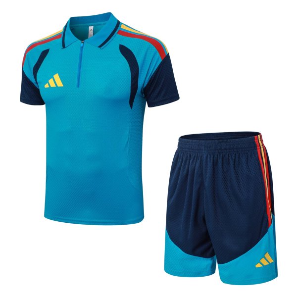 Adidas Clover  (Spain) Training Blue With Pants Sets Player 1:1 Quality Soccer Jersey  26-27（2026）