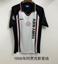 Retro Ajax away 1:1 Quality Soccer Jersey  1998