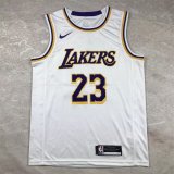 Los Angeles Lakers Kids White  #23 JAMES  1:1 Quality NBA Jerseys