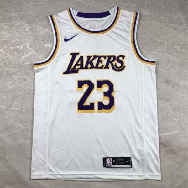 Los Angeles Lakers Kids White  #23 JAMES  1:1 Quality NBA Jerseys