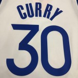 Golden State Warriors White V-Neck  #30 CURRY 1:1 Quality NBA Season Jerseys 2020