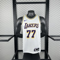 Los Angeles Lakers  #77 DONCIC  white NBA Jerseys  2023