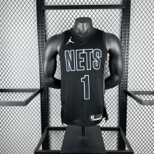 Brooklyn Nets  Black #1 RUSSELL 1:1 Quality NBA  Season Jerseys 2023