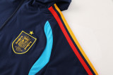 spain Windbreaker Sets With pants  Blue 1:1 Quality Soccer Jersey  26-27 (2026)