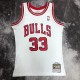 Chicago Bulls White #33 PIPPEN 1:1 Quality NBA  Season Jerseys  1998
