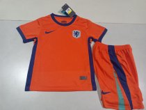 Netherlands Home  Kids 1:1 Quality Soccer Jersey   24-25