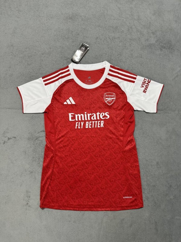 Arsenal  Home women  Fans  1:1 Quality Soccer Jersey    25-26
