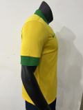 Retro Brazil  Yellow 1:1 Quality Soccer Jersey   2013