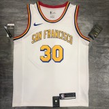 Golden State Warriors White San Francisco #30 CURRY 1:1 Quality NBA Season Jerseys