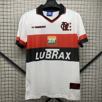 Retro Flamengo away  white 1:1 Quality Soccer Jersey   1998