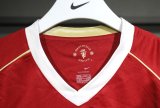 Retro Manchester United Home player  1:1 Quality Soccer Jersey  2006-2007