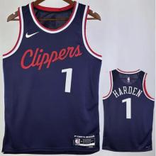 Clippers HARDEN #1 Sapphire Blue NBA Jerseys 24-25