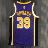 Los Angeles Lakers 75 Year Pruple #39 HOWARD 1:1 Quality NBA Season Jerseys