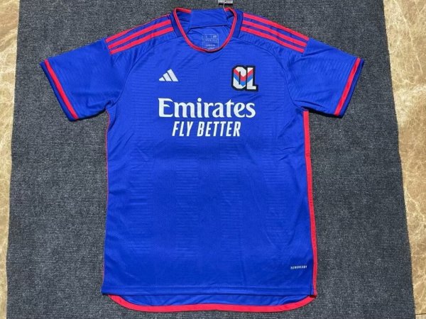 Olympique Lyonnais（OL） away  Fans 1:1 Quality Soccer Jersey   23-24