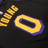 Los Angeles Lakers Latin Black#0 YOUNG 1:1 Quality NBA Season Jerseys