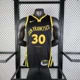 Golden State Warriors BLACK City Edition #30 CURRY 1:1 Quality NBA Season Jerseys 2024