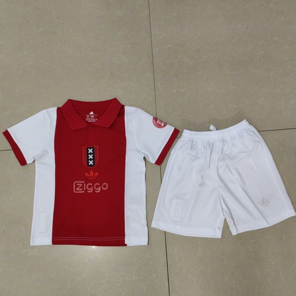 AJAX home kids  1:1 Quality Soccer Jersey   25-26
