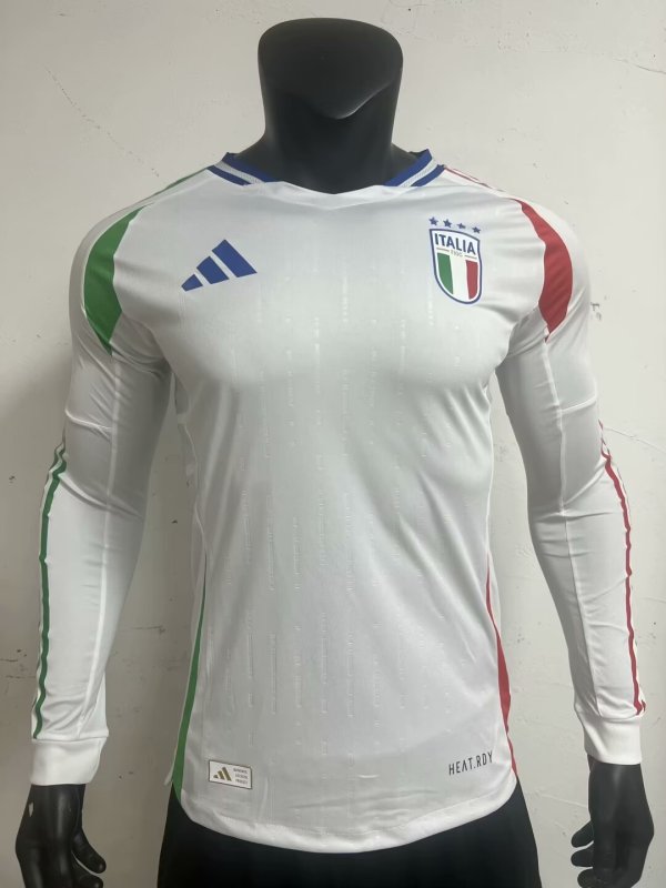 Italy Away  Long Sleeve  Player  1:1 24-25