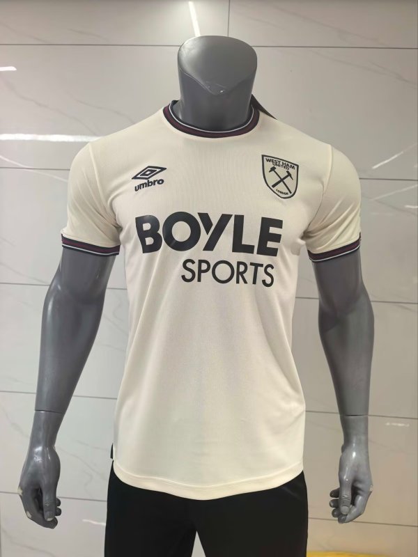 West Ham United Away Fans 1:1 Quality Soccer Jersey 25-26