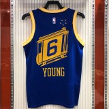 Golden State Warriors Blue Tram City Edition #6 YOUNG 1:1 Quality NBA Season Jerseys 2021