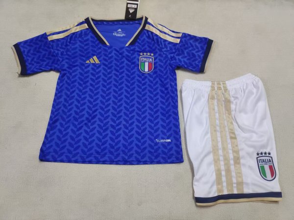 Italy Home Kids Fans 1:1 Quality Soccer Jersey 26-27 (2026)